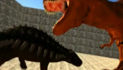 Dino Anky vs T-Rex Colloseum